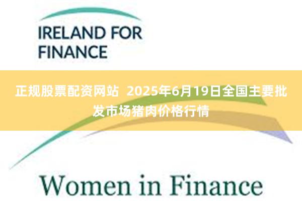 正规股票配资网站 2025年6月19日全国主要批发市场猪肉价格行情