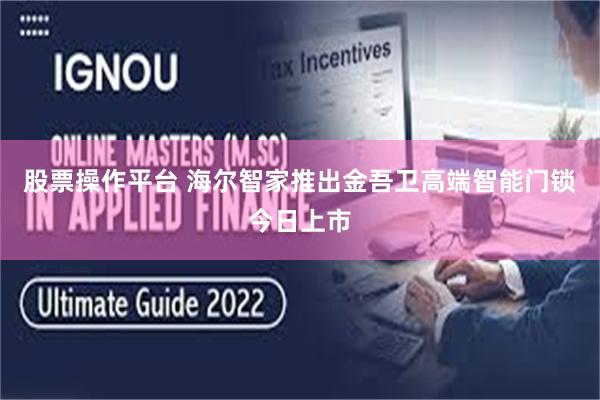 股票操作平台 海尔智家推出金吾卫高端智能门锁今日上市