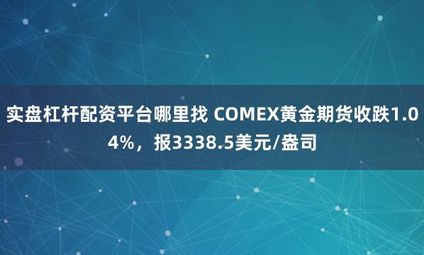 实盘杠杆配资平台哪里找 COMEX黄金期货收跌1.04%，报3338.5美元/盎司