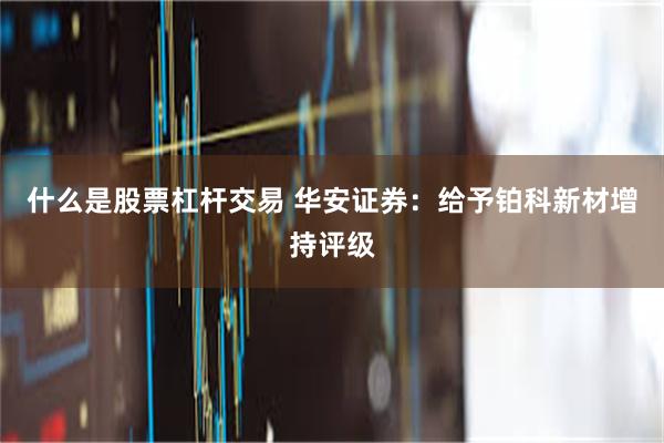 什么是股票杠杆交易 华安证券：给予铂科新材增持评级